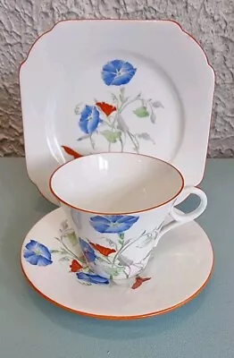 Buy Shelly China Cup Saucer Plate Trio.  Uncommon Pattern. Circa 1930's. VGC  • 29.99£