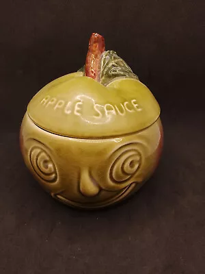 Buy Vintage Sylvac 4549 Lidded Apple Sauce Face Pot - Quirky Retro Collectible • 7.50£