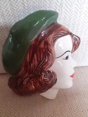 Buy ART DECO FACE MASK HAND PAINTED By  MOORLAND POTTERY- SUPER CONDITION • 39£