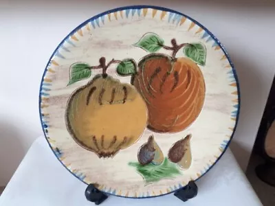Buy  Puigdemont Glazed Wall Plate Ceramic Fruit 21cm Diameter Signed Vgc • 25£