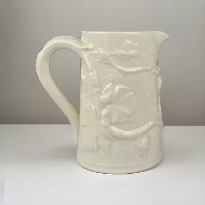 Buy Spode Creamware Embossed Milk Pitcher Copeland Spode Milk Grapevine Ivory • 43.33£