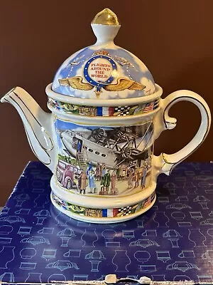 Buy Vintage James Sadler 2 Cup Teapot  Flights Around The World  Regency - Boxed • 11£