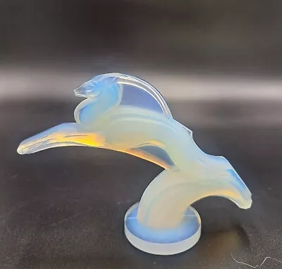 Buy Sabino Paris Mcm  Gazelle Opalescent Glass Car Mascot, Beautiful Condition  • 246.96£