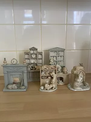 Buy Five Vintage China Furniture Ornaments With Cats And Dogs • 14.99£