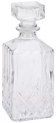 Buy 900ml Glass Whiskey Decanter Sherry Brandy Wine Storage Jar Bottle Carafe • 7.99£
