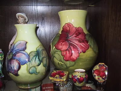 Buy Moorcroft Vintage Pottery 10  Tall Pretty Vase First Cl Signed With Label • 250£