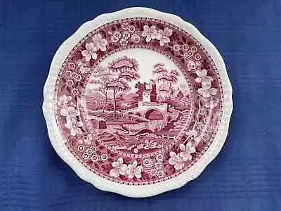 Buy Salad Plate - Tower Pink By Spode Copeland China - Oval Mark • 7.45£