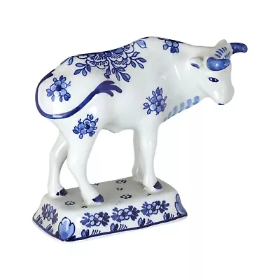 Buy ROYAL DELFT Blue & White Pottery SMALL COW Figure De Koninklijke Porceleyne Fles • 75£