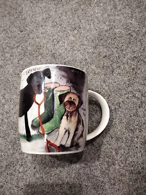 Buy Queens Gifts Dogs Woof Woof Alex Clark Fine China Mug Black Labrador • 3£