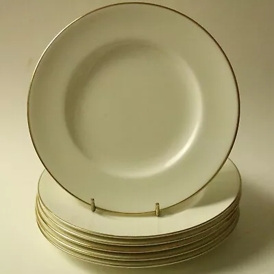 Buy Royal Worcester Strathmore 6 Tea Plates 18cm 7  Classic White & Gold Bone China • 11.99£