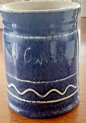 Buy Ewenny Clay Pits Pottery Wales ~ Cwrw Beer Tankard ~  Blue &white Early Slipware • 19.99£