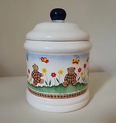 Buy Vintage St Michael M&S Ceramic Teddy Bear Jar Country Kitchen • 8.99£