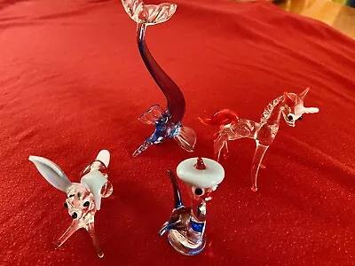 Buy Small Glass Animal Ornaments X 4. EXCELLENT CONDITION. Vgc. No Damage. • 15£
