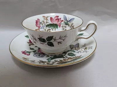 Buy Vintage Wedgwood Bone China Cup And Saucer Charnwood Pattern • 10.99£