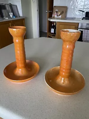 Buy Candlestick X2 Carlton Ware Wiltshire & Robinson Bo Ho Style Ex Condition  • 40£