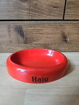 Buy Vintage Carltonware HAIG Scotch Whisky Red Ceramic Ashtray. Man Cave, • 10£