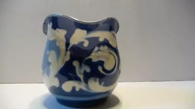 Buy Aller Vale Pinched Blue Based Scroll Vase • 9.99£