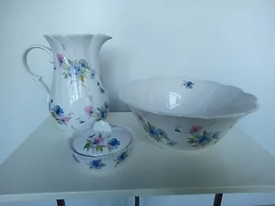 Buy Vintage Park Rose Pottery Wash Bowl And Jug Set • 29.99£