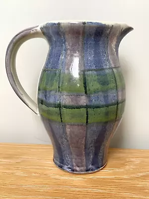 Buy Scottish UIG SKYE STUDIO POTTERY TARTAN Signed STONEWARE 16cm JUG PITCHER New • 19.99£