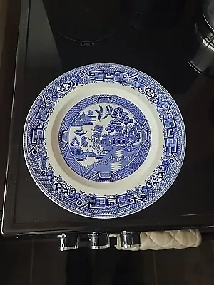 Buy Ridgway North Staffordshire Pottery Lawley England Willow Pattern Plate • 4£