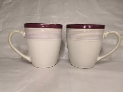 Buy 2 X Denby Alfresco Intro Raspberry Purple Tea / Coffee Cup / Mug  • 10.99£