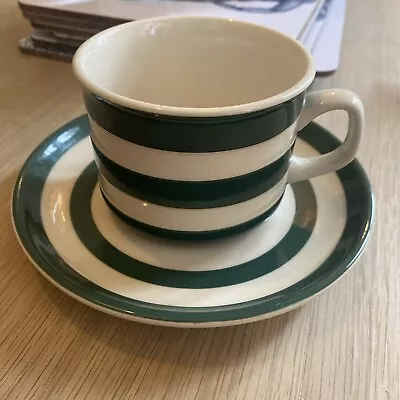 Buy TG Green Cornishware Green Cloverleaf Cup And Saucer • 25£