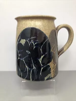 Buy DIANA WORTHY Crich Studio Pottery: Stoneware Jug Floral Decoration 17cm #1586 • 45£