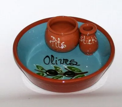 Buy Spanglishstore Spanish Terracota Olive Dish • 11.99£