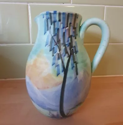 Buy Vintage E. Radford Hand-Painted Art Deco Jug. 16.5cm Tall. • 44.95£