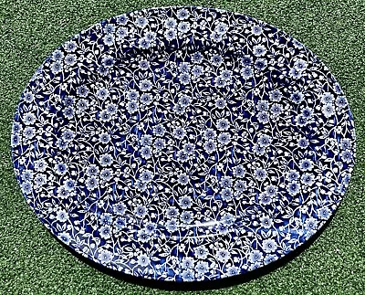 Buy Calico Blue Large Oval Serving Tray  14.5” 37cm Wide By Churchill Bone China • 14.99£