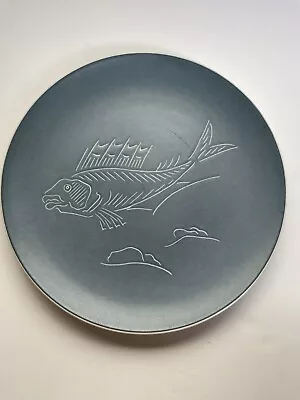 Buy Poole Pottery Studio Fish & Blue Design Plate Vintage Nautical • 28£