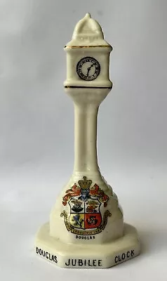 Buy Vintage Carlton China Crested China Douglas Jubilee Clock With Douglas Crest • 13£