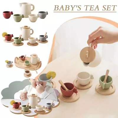 Buy Tea Party Set For Kids, Wooden Tea Set For Little Boys✨y And Girls Q0M2 • 7.94£