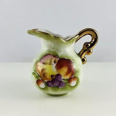 Buy Ruben’s Porcelain Hand Painted Mini Water Pitcher • Fruit  • 3.5” • 18.63£