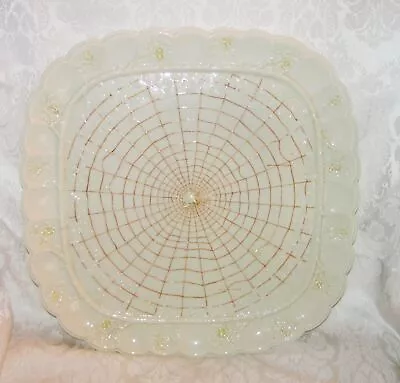 Buy Rare Antique Belleek Thorn Pattern Tray 1st Mark 1863-1891 Spiderweb! • 1,863.86£