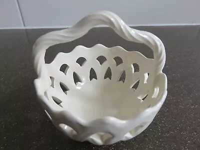 Buy A Small Antique Royal Creamware Reticulated Earthenware Basket • 10£