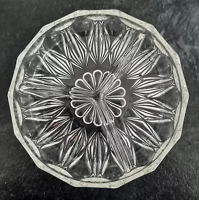 Buy Vintage Glass Relish 1960s  9”  3 Section Diameter.  Reims &  France  On Bottom. • 4.99£