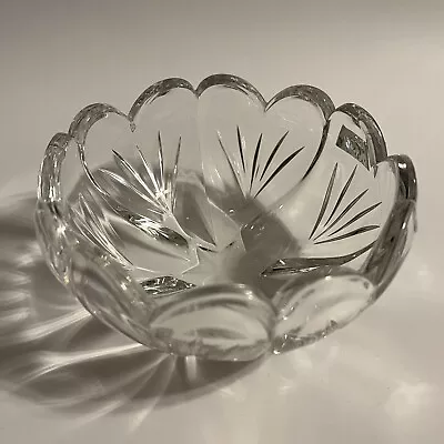 Buy Marquis By Waterford Bowl Crystal Hearts & Star Scalloped Candy/Nut Dish 5  EUC • 19.57£