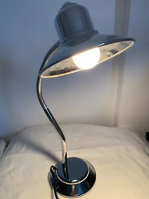 Buy Lamp Chrome Fisherman Desk Table Gooseneck By Poole Lighting • 34.95£