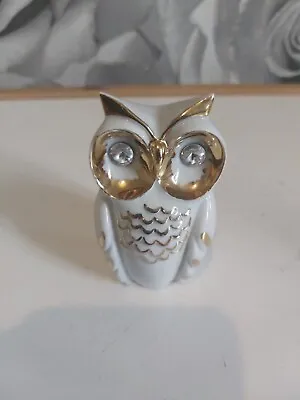 Buy Capodimonte Swarovski Limoges Small Owl Figurine Porcelain Rare • 12.99£