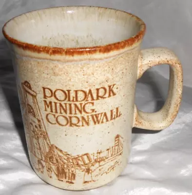 Buy Vintage Dunoon Pottery Poldark Mining Cornwall Stoneware Brown Mug • 9.99£