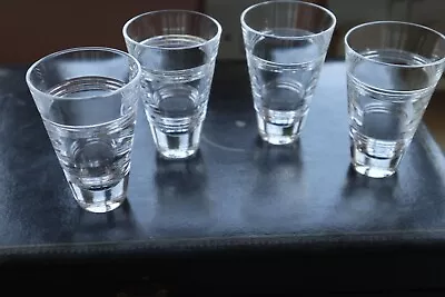 Buy 4 Stuart Crystal/Jasper Conran Shot Glasses Superb Condition  Bar  7.25cm • 60£