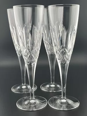 Buy Edinburgh Crystal Champagne Glasses X 4 Appin Pattern • 89.99£