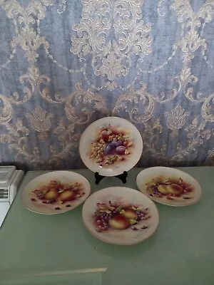 Buy Royal Stanley Staffordshire Set Of 4 Collectable Large Plates Fruits Pattern • 55£