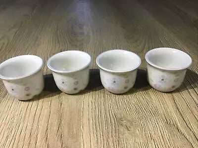 Buy Vintage Poole Pottery Dawn Ballet Fine Stoneware Set Of 4 Egg Cups England Vgc • 8.95£