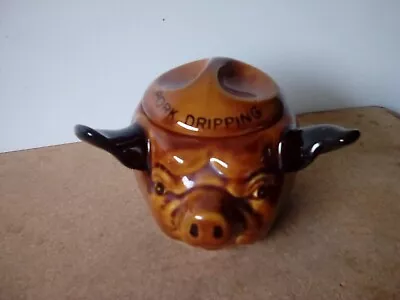 Buy Szeiler Pottery Pork Dripping Pig Pot 1960 • 5£