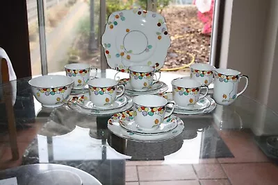 Buy Early 1930 Foley Polka Dot Tea Set • 40£