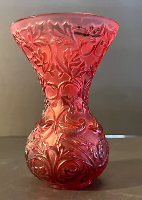 Buy Lalique Arabesque Red Vase 1 Of My 400+ Lalique Listings • 554.50£