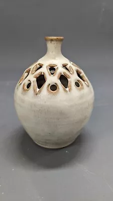 Buy Hastings Studio Pottery Vase Dennis Lucas 1970's Stoneware Hand Made Incised • 8.95£