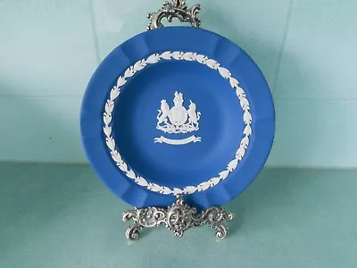 Buy Vintage 1977 Wedgwood Jasperware Royal Blue Silver Jubilee Plate • 4.95£